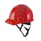 Ge Cap Style Non-Vented Hard Hat, 4-Point Adjustable Ratchet Suspension, Red GH327R - alternate 1